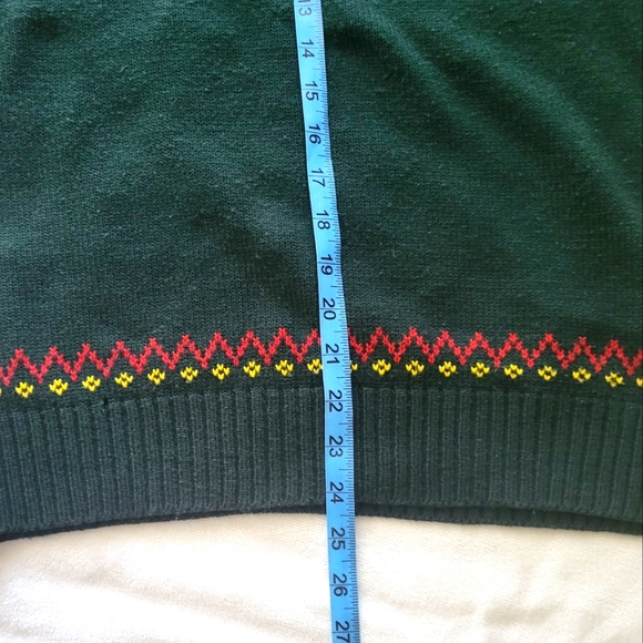 Vintage Patterned Crew Neck Sweater size - Picture 2 of 12